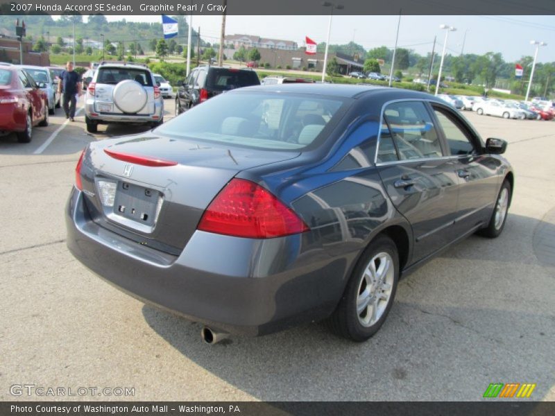 Graphite Pearl / Gray 2007 Honda Accord SE Sedan