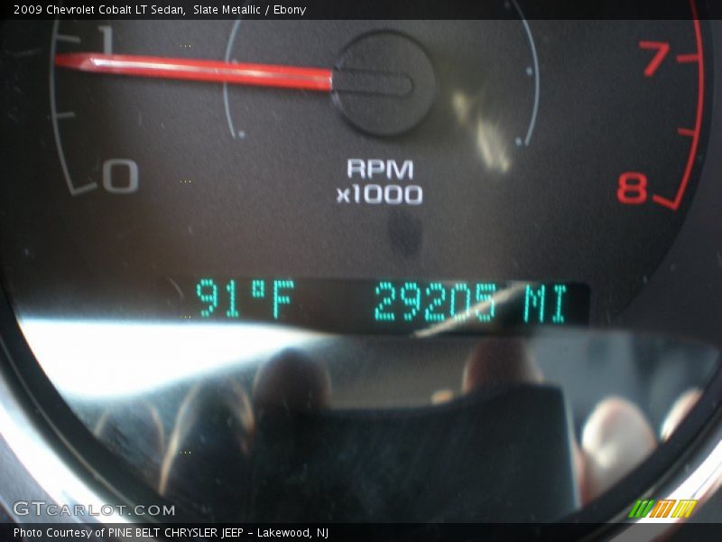 Slate Metallic / Ebony 2009 Chevrolet Cobalt LT Sedan