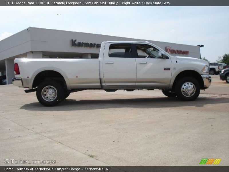 Bright White / Dark Slate Gray 2011 Dodge Ram 3500 HD Laramie Longhorn Crew Cab 4x4 Dually