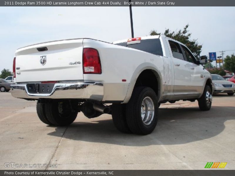 Bright White / Dark Slate Gray 2011 Dodge Ram 3500 HD Laramie Longhorn Crew Cab 4x4 Dually