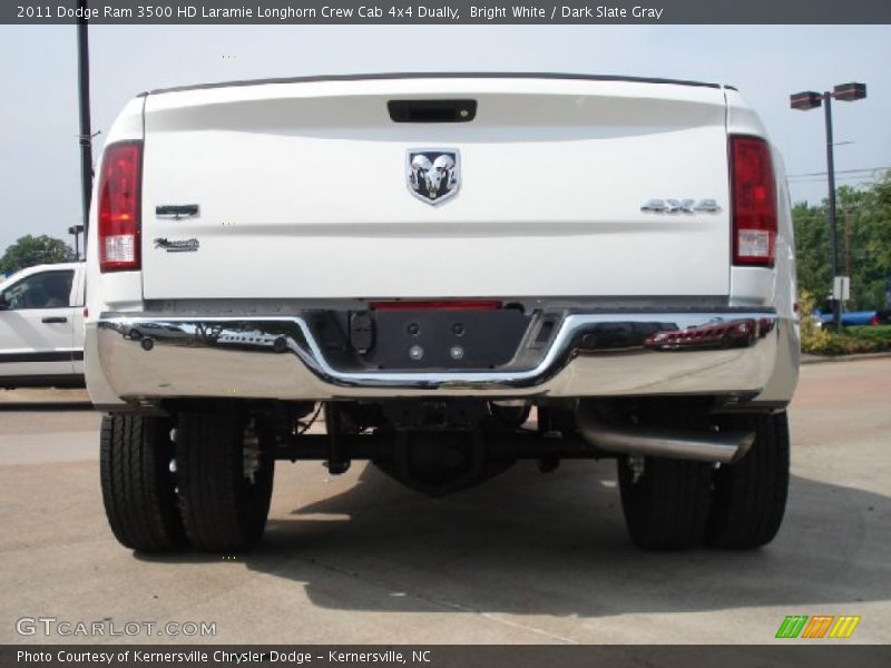 Bright White / Dark Slate Gray 2011 Dodge Ram 3500 HD Laramie Longhorn Crew Cab 4x4 Dually