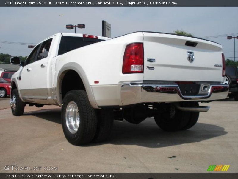 Bright White / Dark Slate Gray 2011 Dodge Ram 3500 HD Laramie Longhorn Crew Cab 4x4 Dually