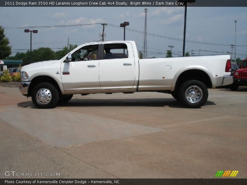 Bright White / Dark Slate Gray 2011 Dodge Ram 3500 HD Laramie Longhorn Crew Cab 4x4 Dually