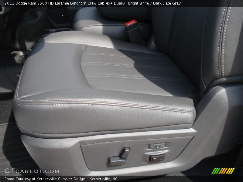 Bright White / Dark Slate Gray 2011 Dodge Ram 3500 HD Laramie Longhorn Crew Cab 4x4 Dually
