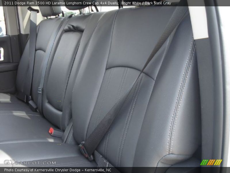 Bright White / Dark Slate Gray 2011 Dodge Ram 3500 HD Laramie Longhorn Crew Cab 4x4 Dually