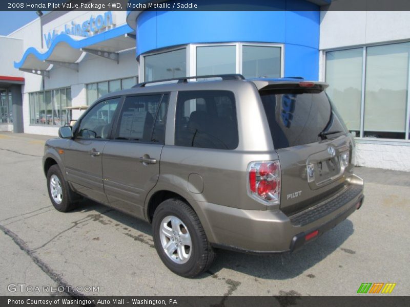Mocha Metallic / Saddle 2008 Honda Pilot Value Package 4WD