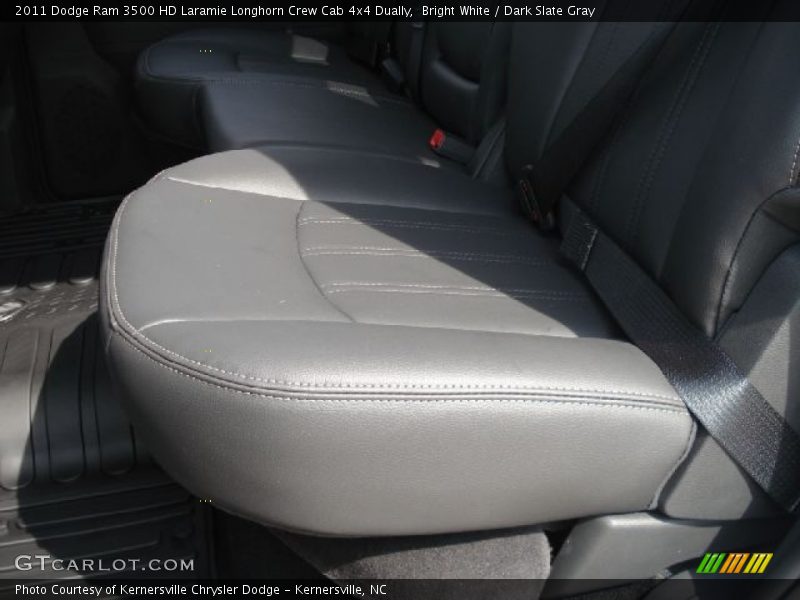 Bright White / Dark Slate Gray 2011 Dodge Ram 3500 HD Laramie Longhorn Crew Cab 4x4 Dually