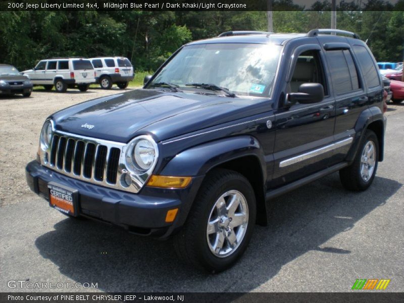 Midnight Blue Pearl / Dark Khaki/Light Graystone 2006 Jeep Liberty Limited 4x4