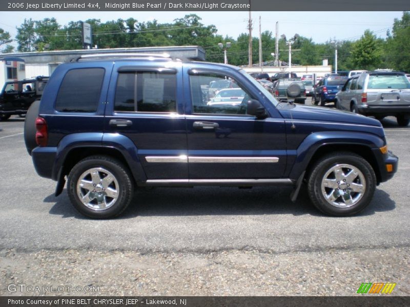 Midnight Blue Pearl / Dark Khaki/Light Graystone 2006 Jeep Liberty Limited 4x4