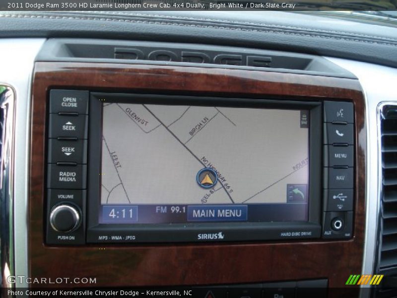 Bright White / Dark Slate Gray 2011 Dodge Ram 3500 HD Laramie Longhorn Crew Cab 4x4 Dually