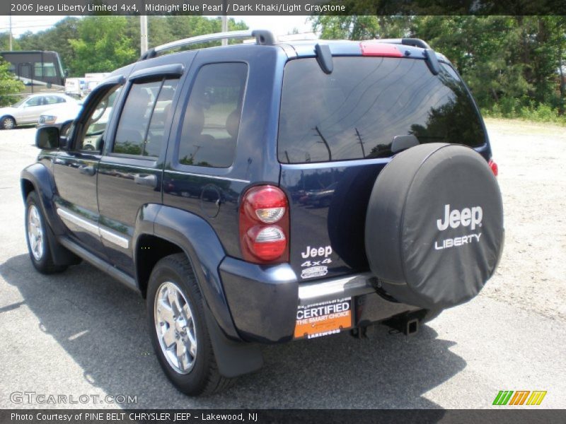 Midnight Blue Pearl / Dark Khaki/Light Graystone 2006 Jeep Liberty Limited 4x4