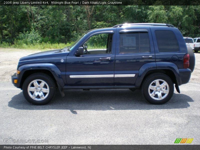 Midnight Blue Pearl / Dark Khaki/Light Graystone 2006 Jeep Liberty Limited 4x4