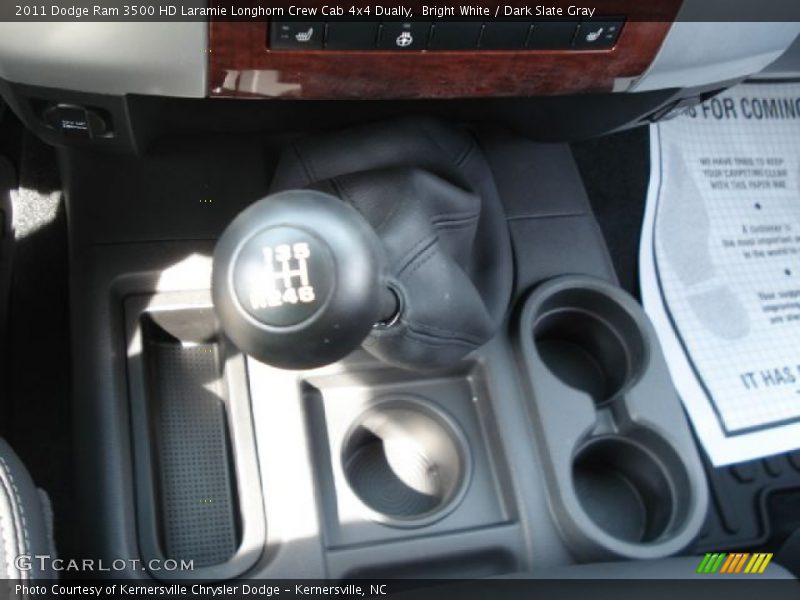 Bright White / Dark Slate Gray 2011 Dodge Ram 3500 HD Laramie Longhorn Crew Cab 4x4 Dually