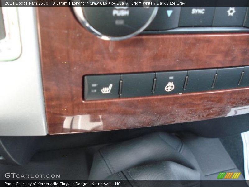 Bright White / Dark Slate Gray 2011 Dodge Ram 3500 HD Laramie Longhorn Crew Cab 4x4 Dually