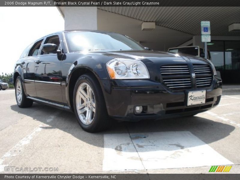 Brilliant Black Crystal Pearl / Dark Slate Gray/Light Graystone 2006 Dodge Magnum R/T