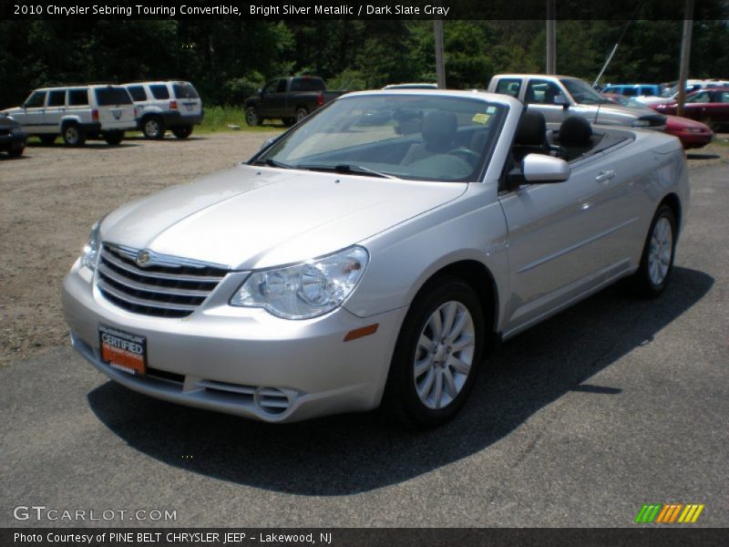 Bright Silver Metallic / Dark Slate Gray 2010 Chrysler Sebring Touring Convertible