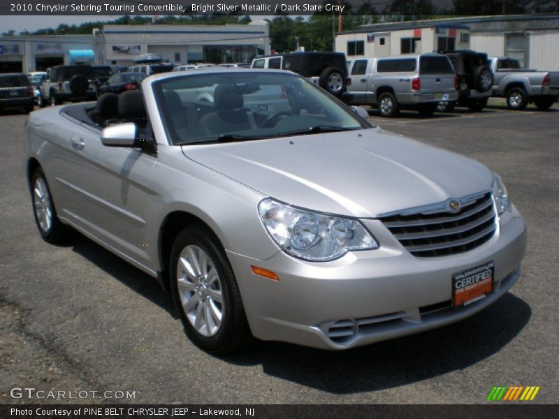 Bright Silver Metallic / Dark Slate Gray 2010 Chrysler Sebring Touring Convertible