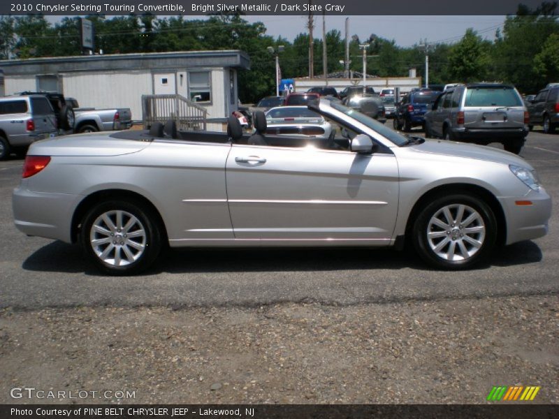 Bright Silver Metallic / Dark Slate Gray 2010 Chrysler Sebring Touring Convertible
