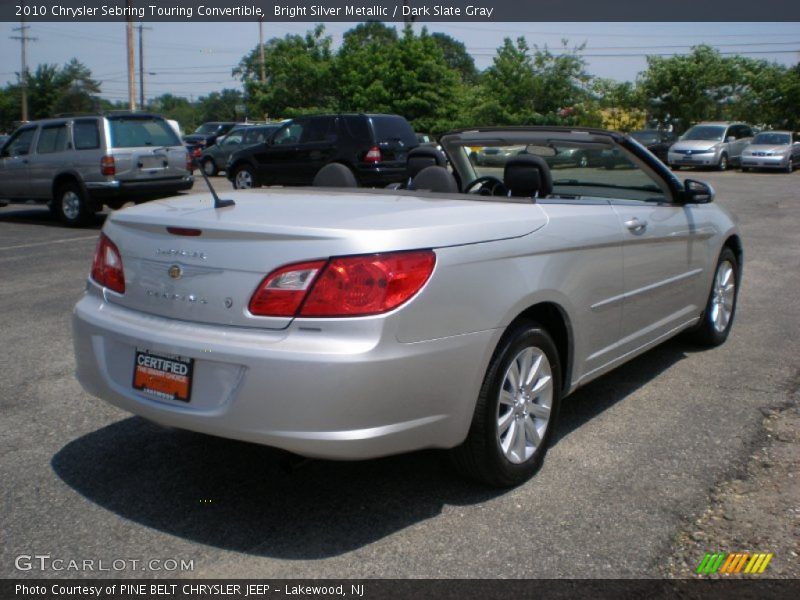 Bright Silver Metallic / Dark Slate Gray 2010 Chrysler Sebring Touring Convertible