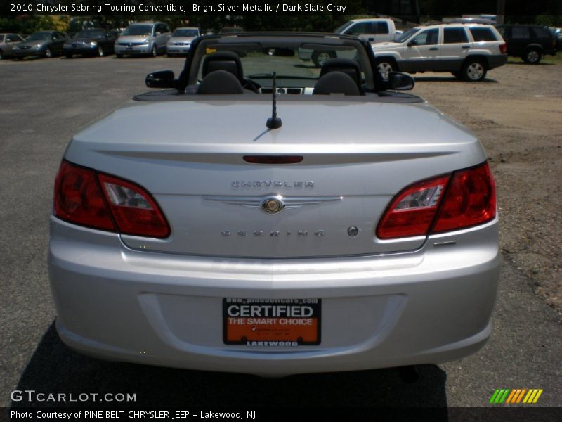 Bright Silver Metallic / Dark Slate Gray 2010 Chrysler Sebring Touring Convertible