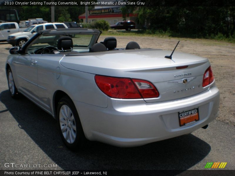 Bright Silver Metallic / Dark Slate Gray 2010 Chrysler Sebring Touring Convertible