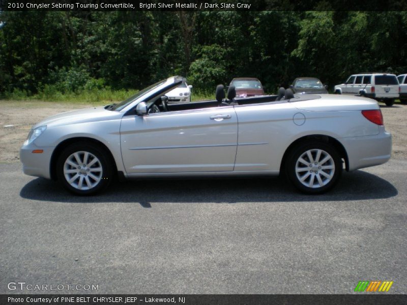 Bright Silver Metallic / Dark Slate Gray 2010 Chrysler Sebring Touring Convertible