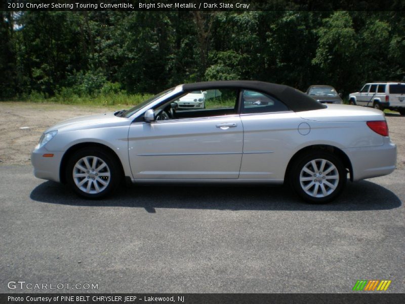 Bright Silver Metallic / Dark Slate Gray 2010 Chrysler Sebring Touring Convertible