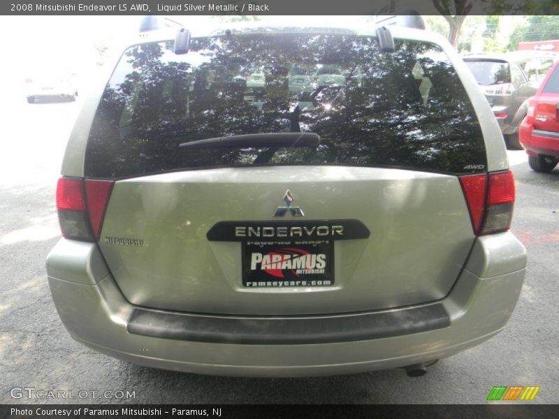 Liquid Silver Metallic / Black 2008 Mitsubishi Endeavor LS AWD