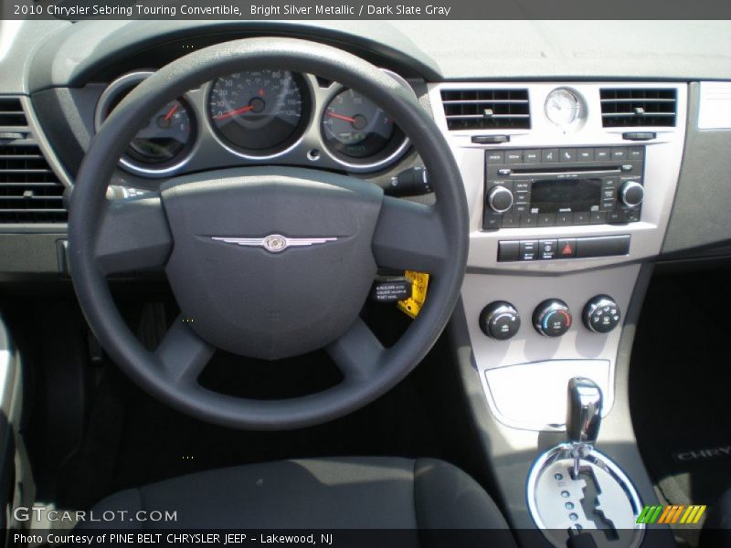 Bright Silver Metallic / Dark Slate Gray 2010 Chrysler Sebring Touring Convertible
