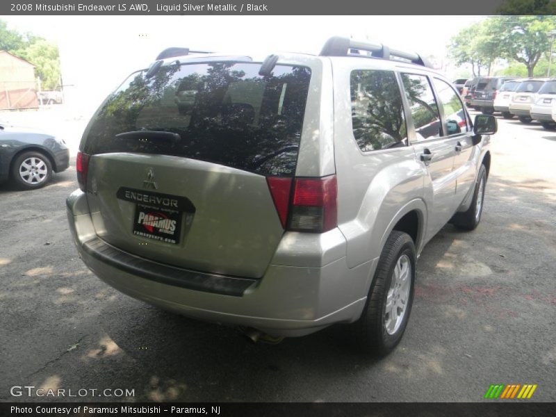 Liquid Silver Metallic / Black 2008 Mitsubishi Endeavor LS AWD