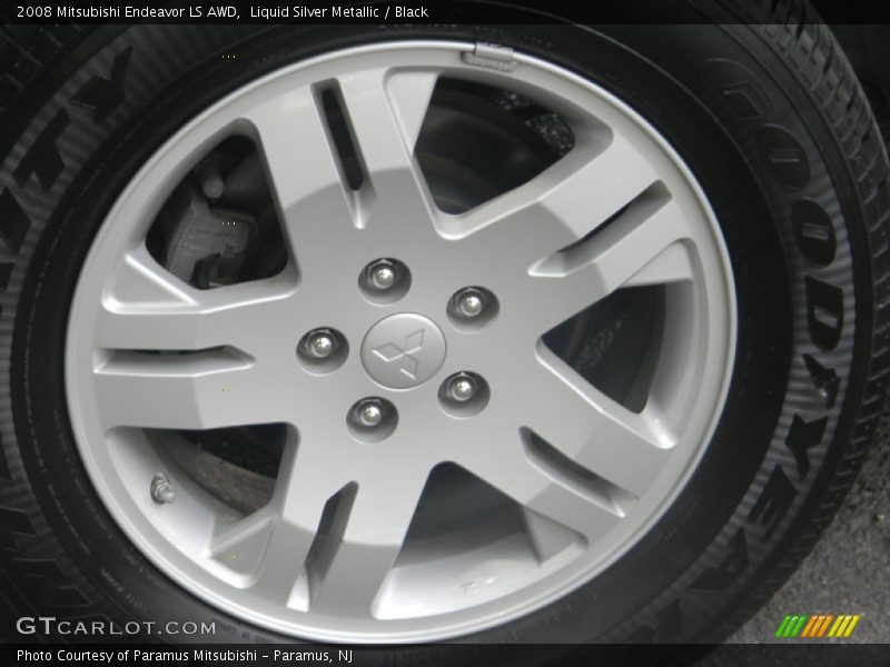 Liquid Silver Metallic / Black 2008 Mitsubishi Endeavor LS AWD
