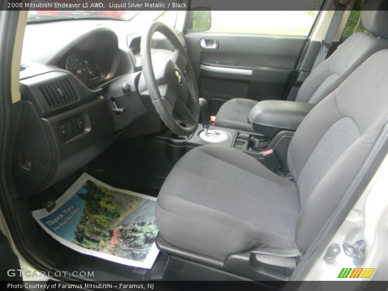 Liquid Silver Metallic / Black 2008 Mitsubishi Endeavor LS AWD