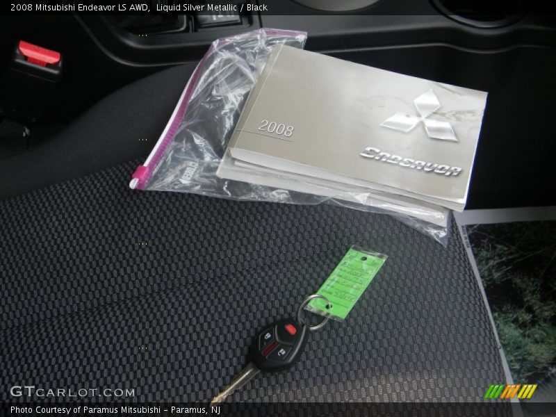 Liquid Silver Metallic / Black 2008 Mitsubishi Endeavor LS AWD