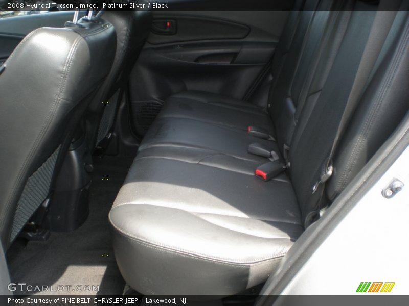 Platinum Silver / Black 2008 Hyundai Tucson Limited
