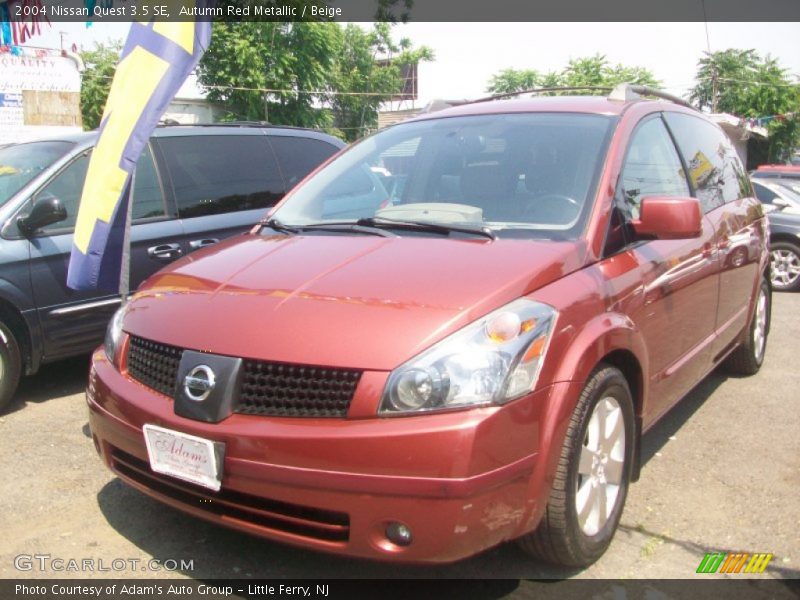 Autumn Red Metallic / Beige 2004 Nissan Quest 3.5 SE