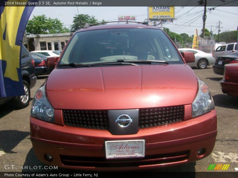 Autumn Red Metallic / Beige 2004 Nissan Quest 3.5 SE