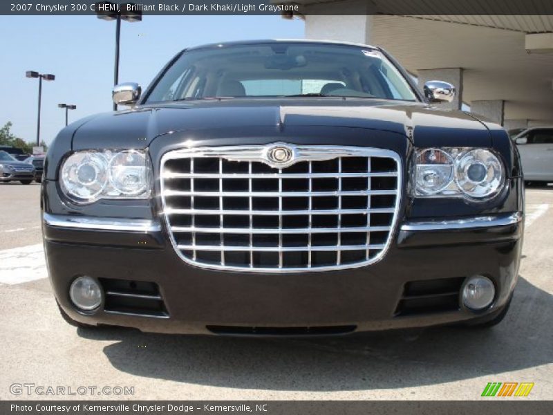 Brilliant Black / Dark Khaki/Light Graystone 2007 Chrysler 300 C HEMI