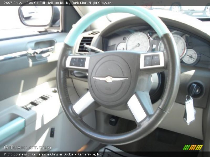 Brilliant Black / Dark Khaki/Light Graystone 2007 Chrysler 300 C HEMI