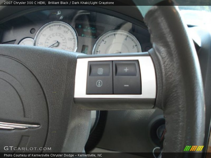 Brilliant Black / Dark Khaki/Light Graystone 2007 Chrysler 300 C HEMI