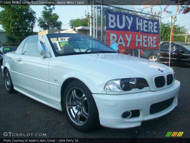 Alpine White / Sand 2000 BMW 3 Series 323i Convertible