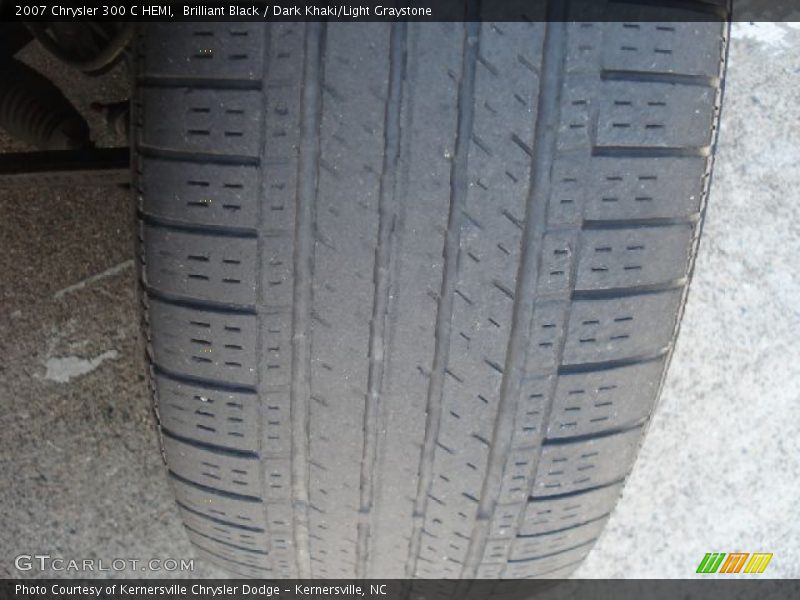 Brilliant Black / Dark Khaki/Light Graystone 2007 Chrysler 300 C HEMI