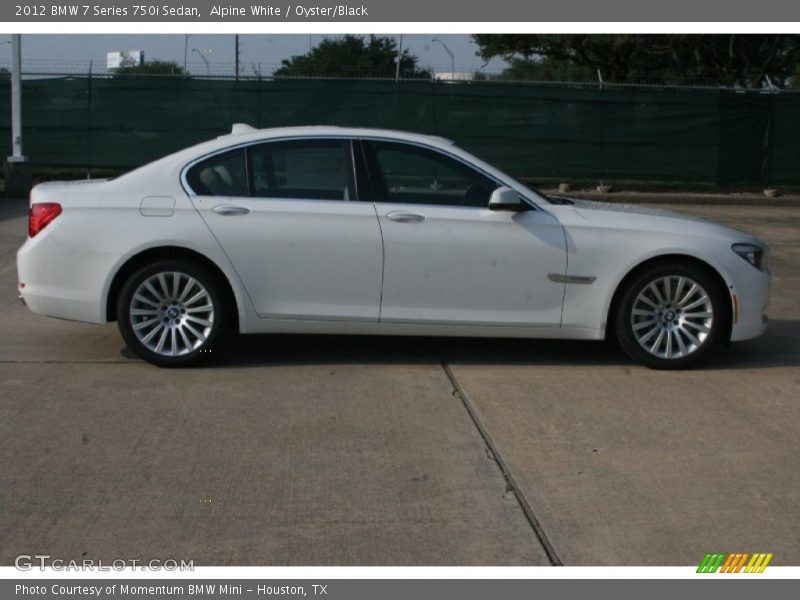 Alpine White / Oyster/Black 2012 BMW 7 Series 750i Sedan