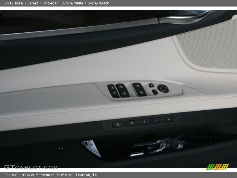 Alpine White / Oyster/Black 2012 BMW 7 Series 750i Sedan