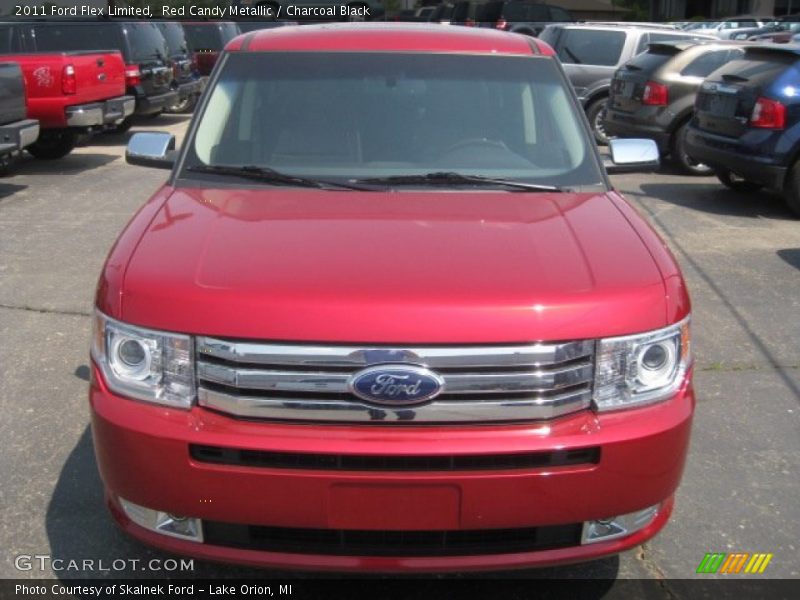 Red Candy Metallic / Charcoal Black 2011 Ford Flex Limited