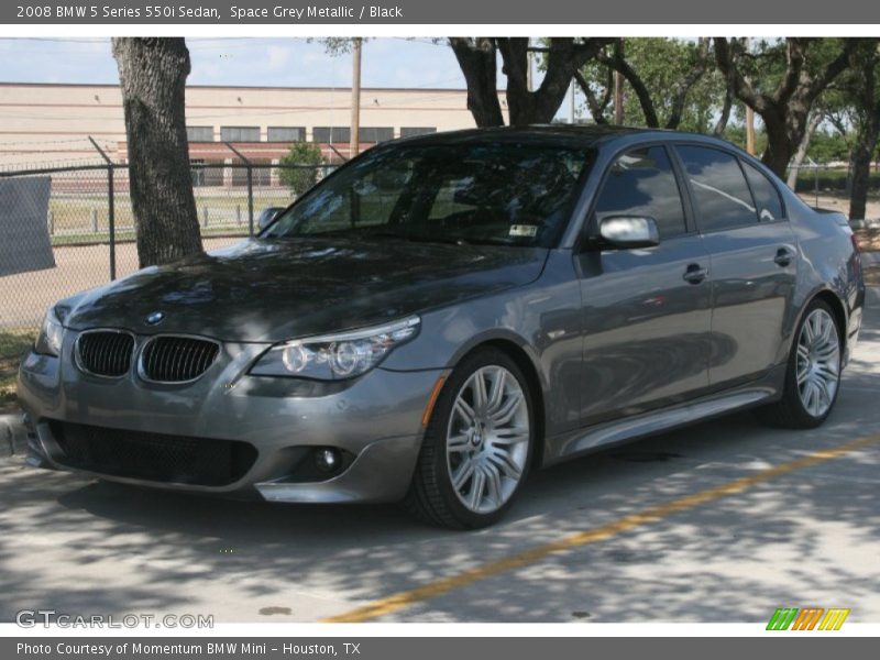 Space Grey Metallic / Black 2008 BMW 5 Series 550i Sedan