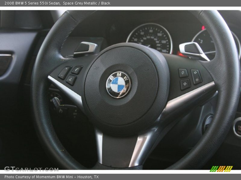 Space Grey Metallic / Black 2008 BMW 5 Series 550i Sedan