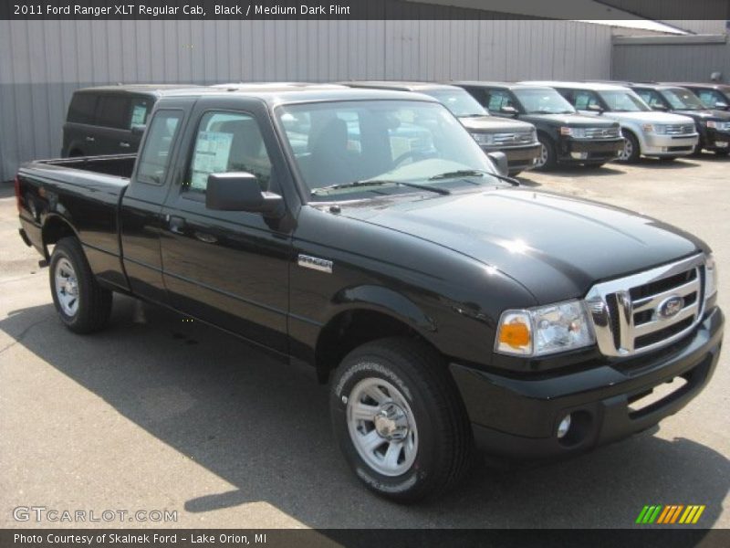 Black / Medium Dark Flint 2011 Ford Ranger XLT Regular Cab