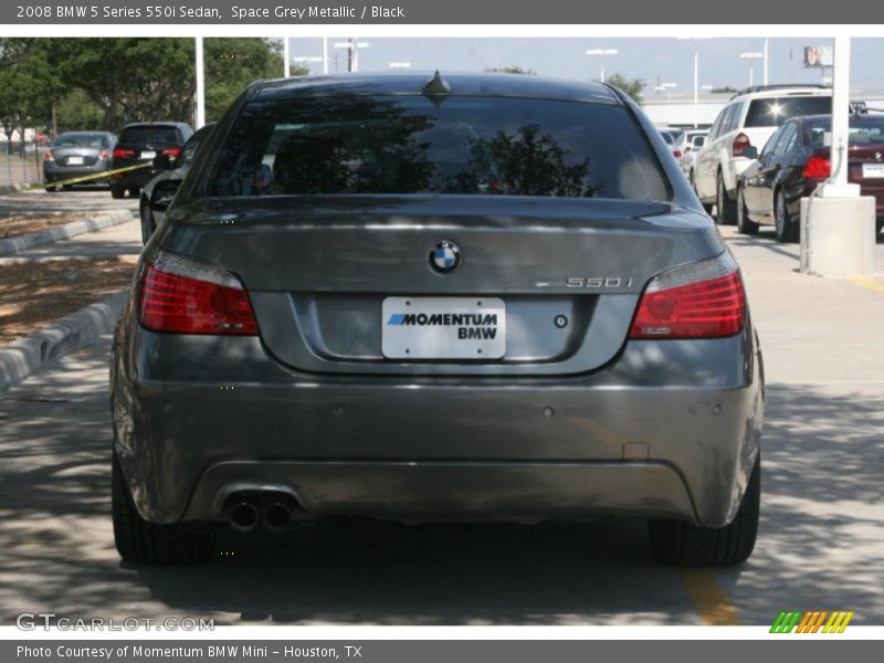 Space Grey Metallic / Black 2008 BMW 5 Series 550i Sedan