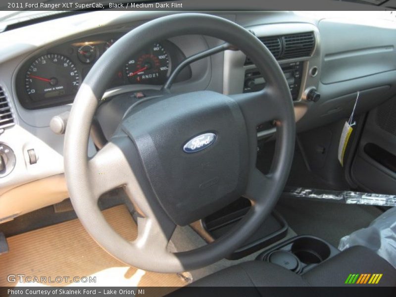 Black / Medium Dark Flint 2011 Ford Ranger XLT SuperCab