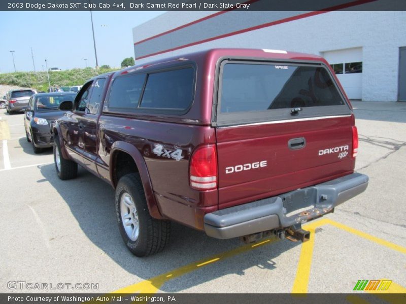 Dark Garnet Red Pearl / Dark Slate Gray 2003 Dodge Dakota SXT Club Cab 4x4